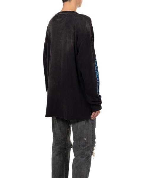 【国内買付】KAMIYA KMY FIRE Distressed LS Tee カミヤ ロンT KAMIYA tシャツ “KMY-FIRE” Distressed L/S T-shirt メンズ