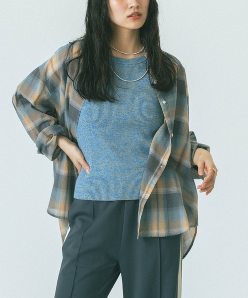 ブラウス シャツ 「WEB・一部店舗限定」OVERSIZE L/S SHIRT レディース