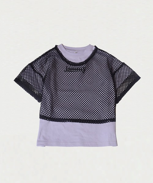coca tシャツ キッズ プリントTシャツ＆メッシュトップス 2点