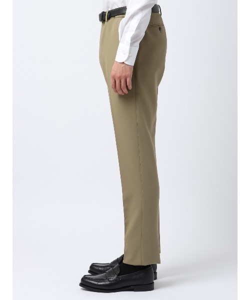 マサです スラックス スマみえテーパードパンツ ウォッシャブル ストレッチ