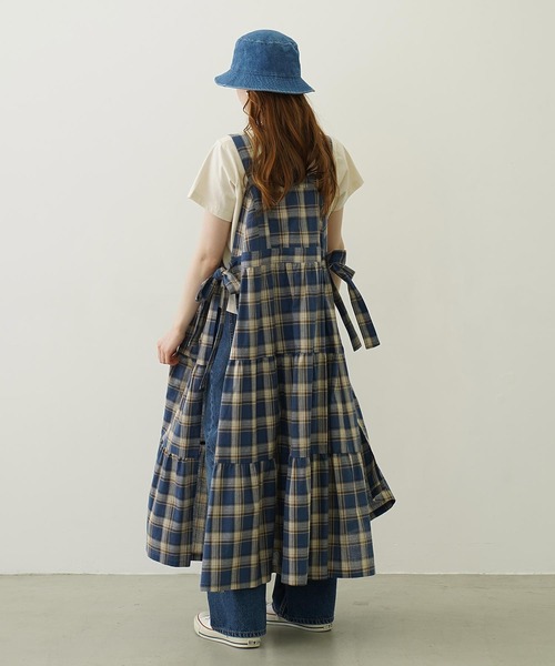 MILKFED.（ミルクフェド） ワンピース APRON TIERED DRESS : ZOZOTOWN