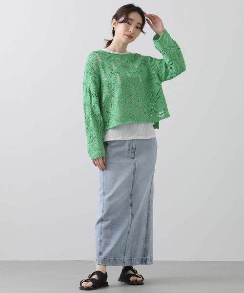 今期新品⭐︎ Gready Brilliant 綿ボーダークルーネックニット Gready Brilliant綿ボーダークルーネックニット | SEKIMIKI Online