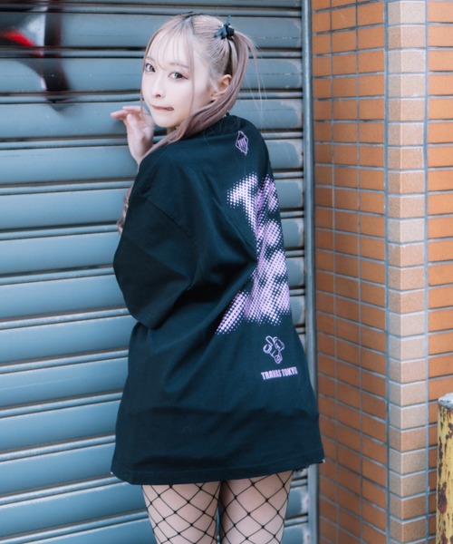 『トラバス トーキョー』ラインストーン天使くまプリント半袖Tシャツ TRAVAS TOKYO(トラバストウキョウ) / ラインストーン使い天使