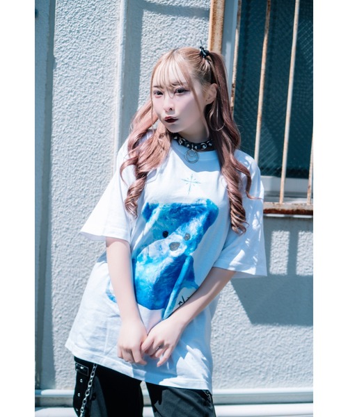 『トラバス トーキョー』ラインストーン天使くまプリント半袖Tシャツ TRAVAS TOKYO(トラバストウキョウ) / ラインストーン使い天使