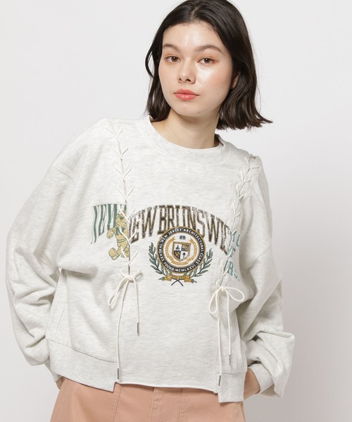 [niko and...] тренировочный cut and sewn LARGE серый женский 