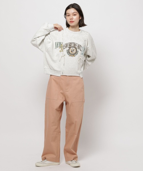 [niko and...] тренировочный cut and sewn LARGE серый женский 