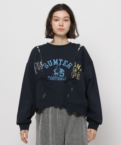 [niko and...] тренировочный cut and sewn LARGE серый женский 