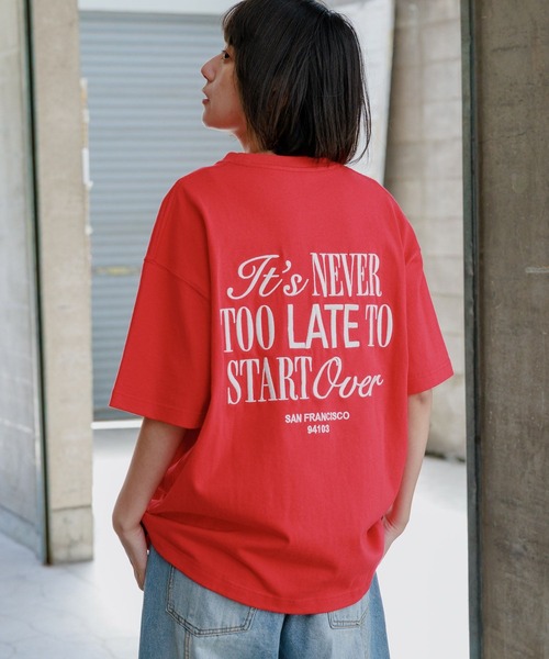 PBLIM tシャツ 「UNISEX/タフT」シシュウロゴTシャツ レディース