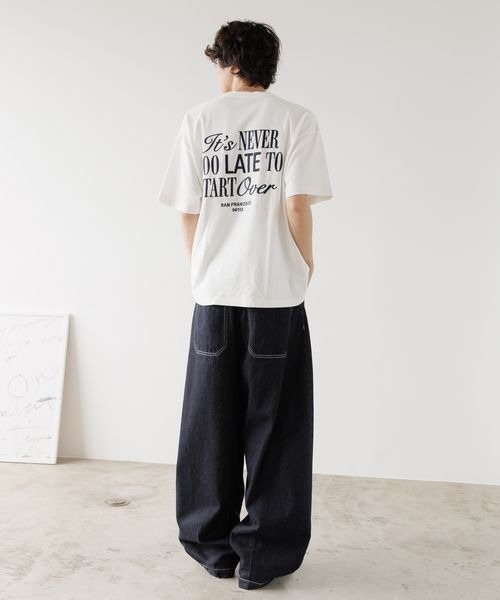 BOWTE バウト 25AW PADDED SHOULDER T-SHIRT パテッドショルダーTシャツ 252-02-0005 ホワイト F 2025SS】BOWWOW （バウワウ） 