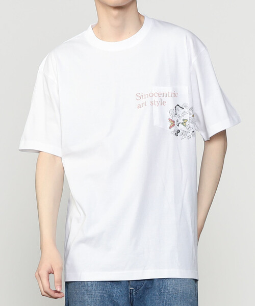 Theory　ボーイフレンドシャツ スポーティーグラフィックTシャツ【ライトライトイエロー】