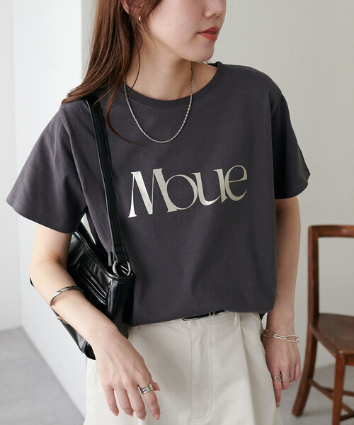 Discoat（ディスコート） tシャツ MOUE箔ロゴTシャツ レディース