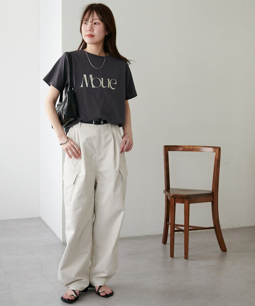 Discoat（ディスコート） tシャツ MOUE箔ロゴTシャツ レディース