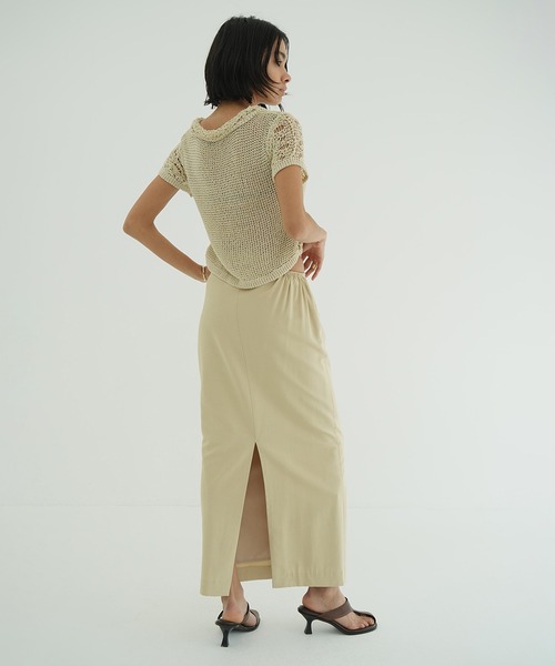 CLANE（クラネ） ロング スカート WAIST GATHER HOLE SKIRT : ZOZOTOWN