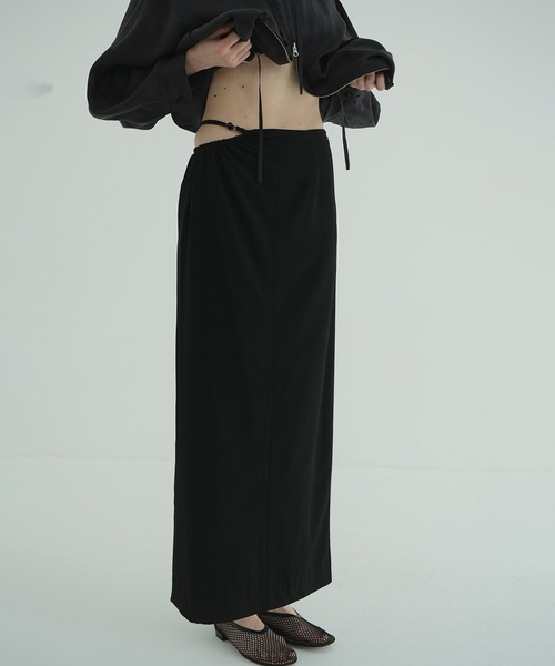 CLANE（クラネ） ロング スカート WAIST GATHER HOLE SKIRT : ZOZOTOWN