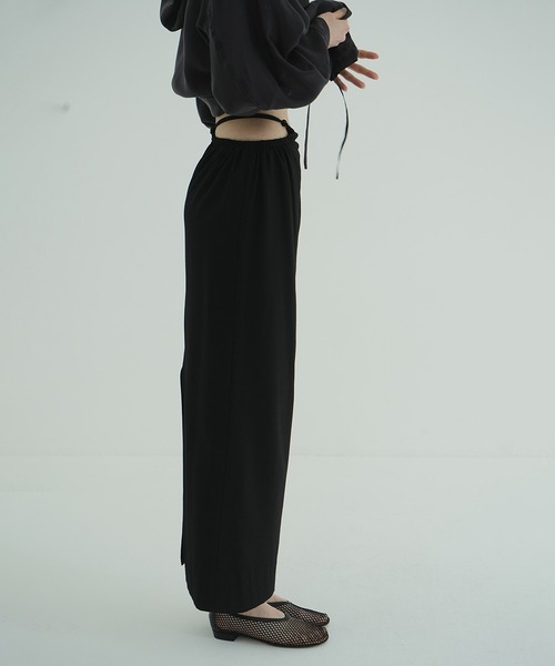 CLANE（クラネ） ロング スカート WAIST GATHER HOLE SKIRT : ZOZOTOWN