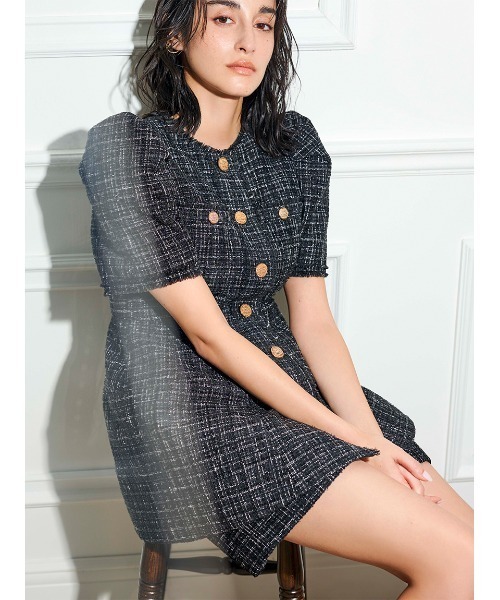 CELFORD（セルフォード） ツイードジャケット 36 ホワイト レディース