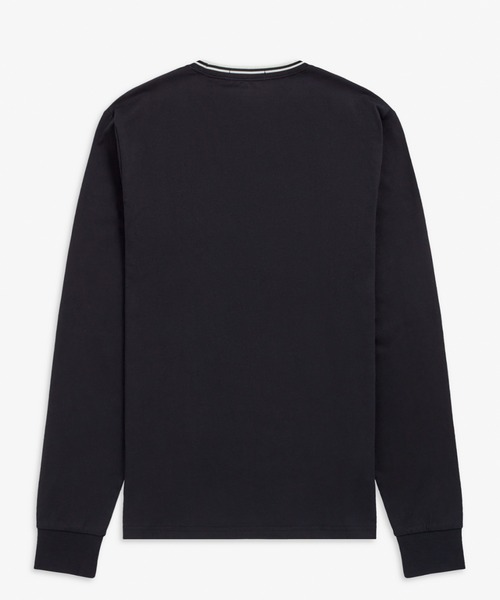 [FRED PERRY] трикотажный джемпер с длинным рукавом M темно-синий женский 