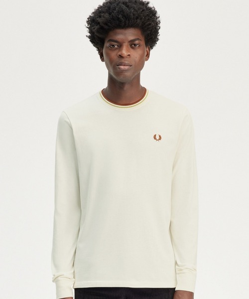 [FRED PERRY] трикотажный джемпер с длинным рукавом M темно-синий женский 