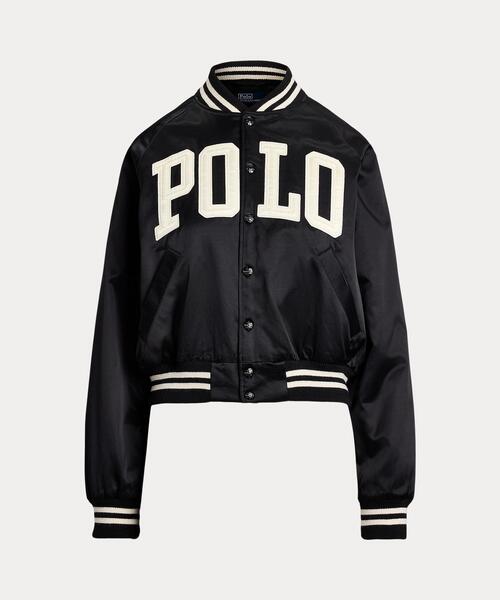 【Sサイズ】POLO RALPH LAUREN サテンボンバージャケット Sサイズ】POLO RALPH LAUREN サテンボンバージャケット