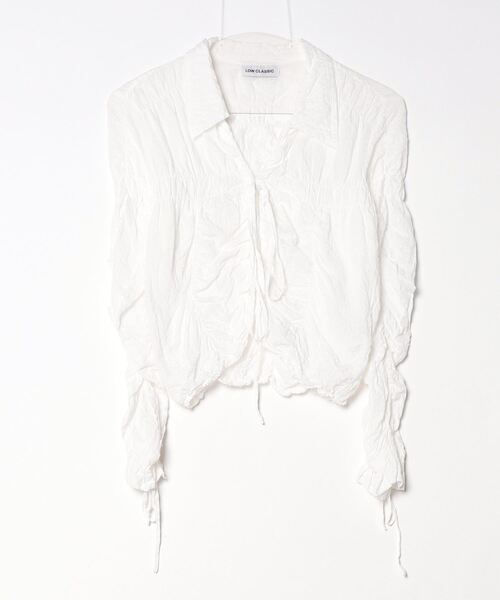 「LOW CLASSIC」 長袖ブラウス M ホワイト レディース