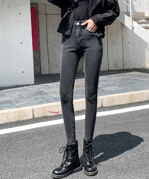 ジーンズ デニム デニムパンツ 伸縮性ありの足長スキニーデニム