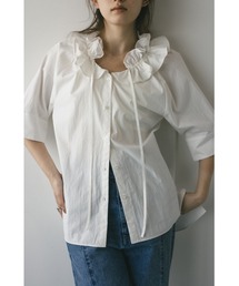 STYLEMIXER（スタイルミキサー） ブラウス シャツ フリルカラー