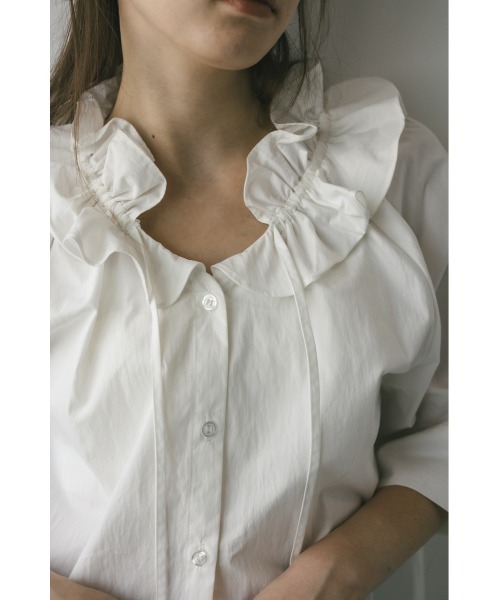 STYLEMIXER（スタイルミキサー） ブラウス シャツ フリルカラー