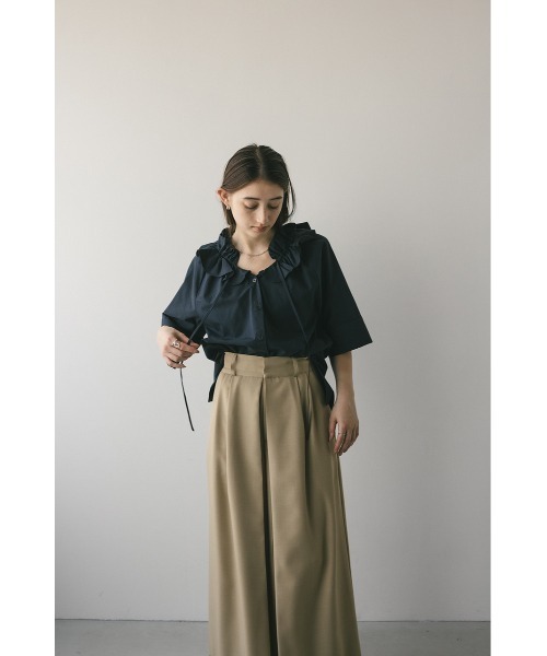 STYLEMIXER ブラウス シャツ フリルカラーブラウス レディース