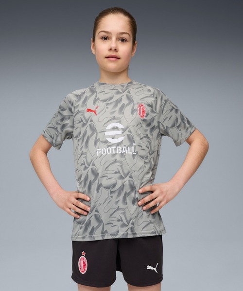 PUMA（プーマ） tシャツ キッズ 2025-26 ACミラン プレマッチ 半袖