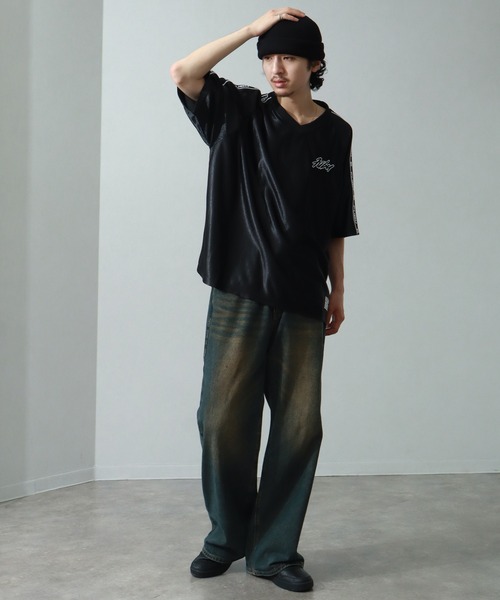 FUBU tシャツ 「FUBU/フブ」LOGO TAPE GAME SHIRT/ロゴテープ