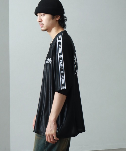 FUBU tシャツ 「FUBU/フブ」LOGO TAPE GAME SHIRT/ロゴテープ