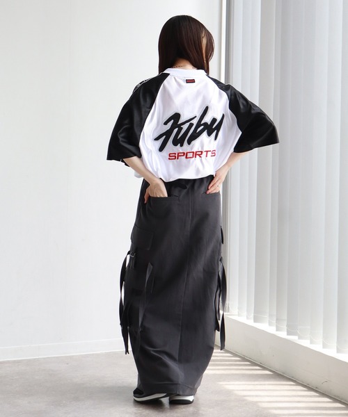 FUBU tシャツ 「FUBU/フブ」LOGO TAPE GAME SHIRT/ロゴテープ