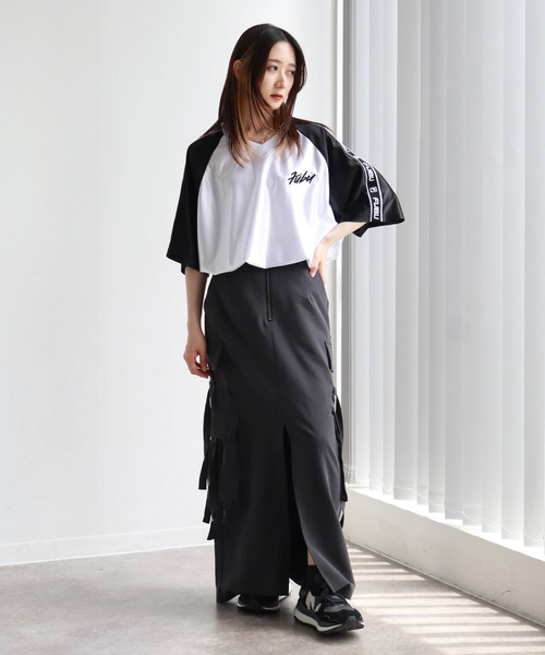 FUBU tシャツ 「FUBU/フブ」LOGO TAPE GAME SHIRT/ロゴテープ
