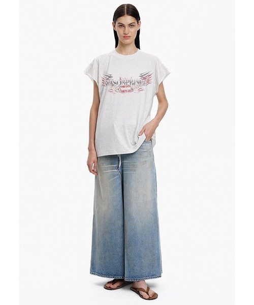 MASONPRINCE tシャツ オーバーサイズ 両面プリント フライングスリーブ 