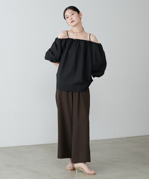 LARUTA ブラウス シャツ 「LARUTA」ボリュームバルーン袖
