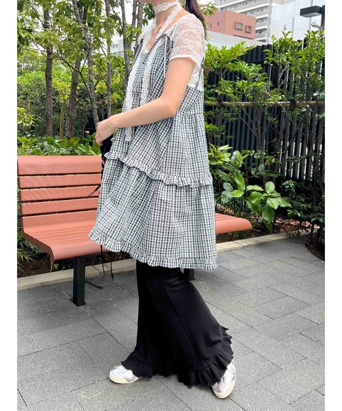 WC パンツ 「大好評につき再販」フリルフレアパンツ レディース