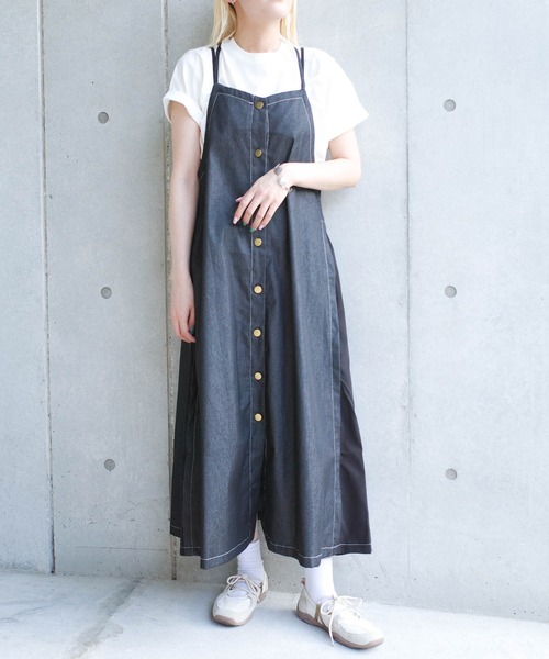 ワンピース 「ARC」「SWITCH by ARCH」サイド スリット ボタン キャミ