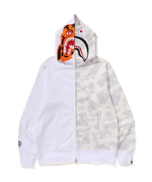 A BATHING APE パーカー A BATHING APE パーカー CITY CAMO TIGER SHARK FULL ZIP HOODIE