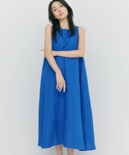 BLUE×PALANGノースリーブ Aラインドレス ロイヤルブルー BLUE×PALANG ワンピース A-LINE DRESS : ZOZOTOWN Yahoo!店