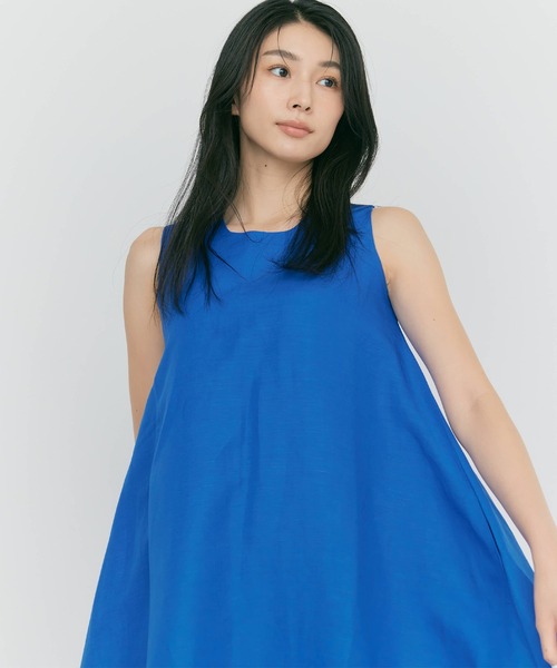 BLUE×PALANGノースリーブ Aラインドレス ロイヤルブルー BLUE×PALANG ワンピース A-LINE DRESS : ZOZOTOWN Yahoo!店