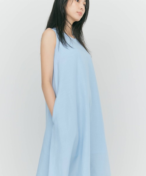 BLUE×PALANGノースリーブ Aラインドレス ロイヤルブルー DRESS-ノースリーブドレス – BLUE×PALANG(ブルーパラン)