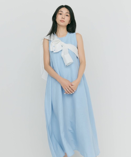 BLUE×PALANGノースリーブ Aラインドレス ロイヤルブルー BLUE×PALANG ワンピース A-LINE DRESS : ZOZOTOWN Yahoo!店
