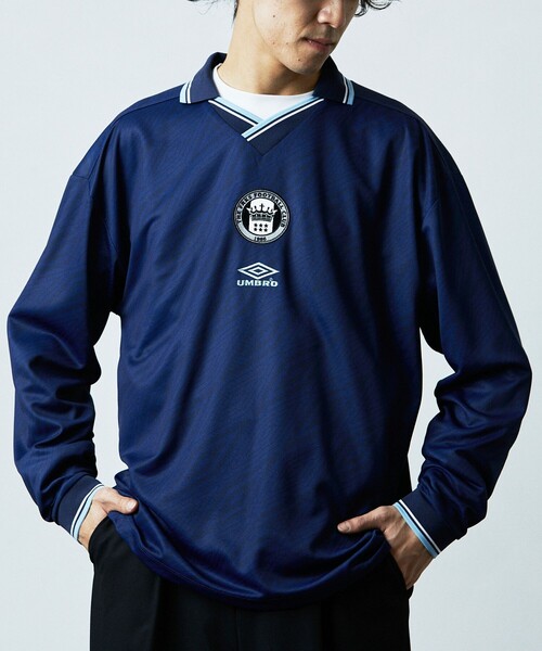 UMBRO×XLARGEコラボ】ネイビー 長袖カットソー L umbro 「UMBRO」 長袖Tシャツ X-LARGE ネイビー メンズ