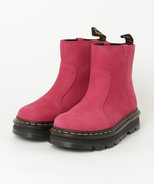 ドクターマーチンファスナー付き ピンクレザー厚底ブーツ 楽天市場】Dr.martens ドクターマーチン 8ホールブーツ ピンク 型押し