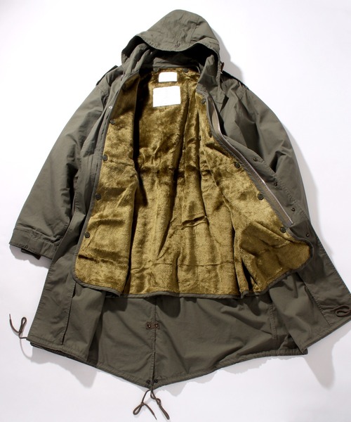 「HOUSTON」 モッズコート L カーキ メンズ_画像5