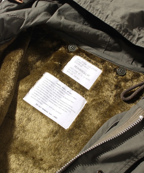 「HOUSTON」 モッズコート L カーキ メンズ_画像6
