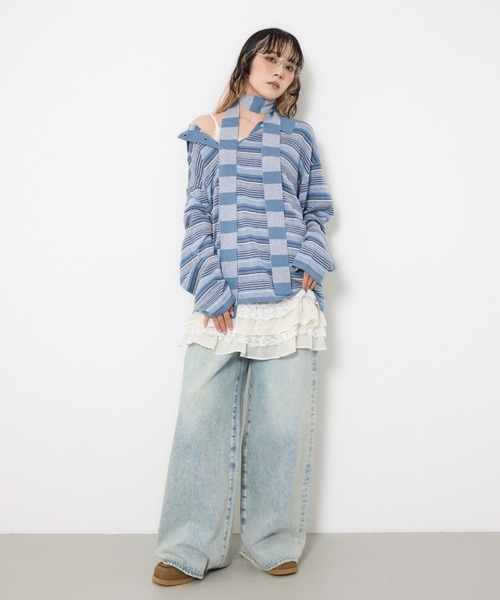 SLY（スライ） ジーンズ デニム デニムパンツ WIDE LEG PT-C ワイド