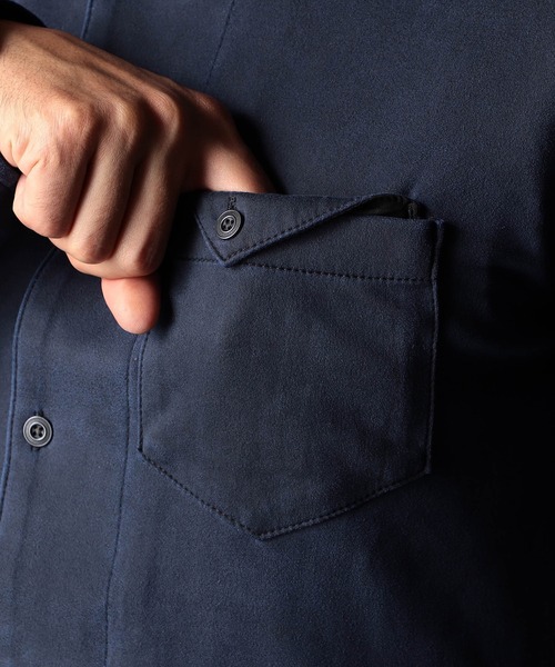 NICOLE CLUB FOR MEN（ニコルクラブフォーメン） シャツ 起毛ポンチ