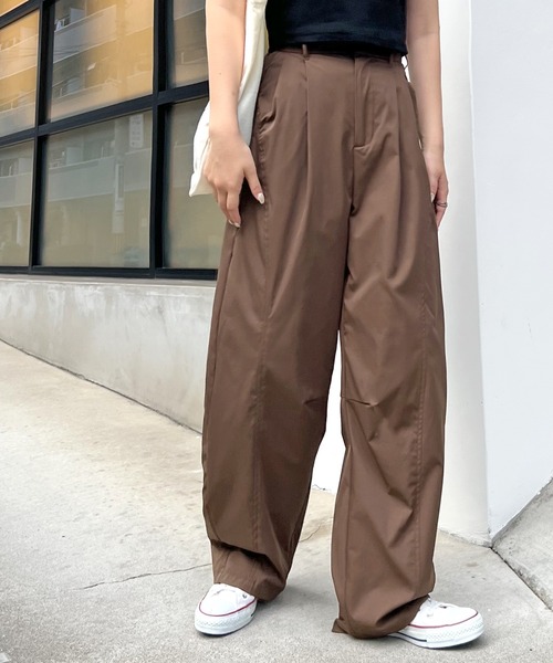 パンツ タフタワイドカーブパンツ レディース : ZOZOTOWN Yahoo!店
