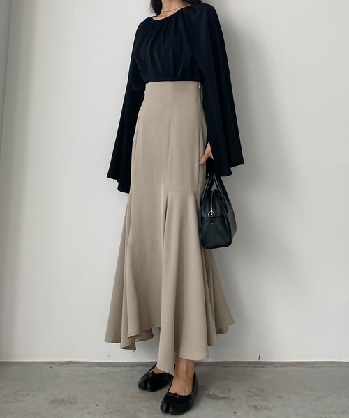 「Louere」 フレアスカート SMALL アイボリー レディース_画像2